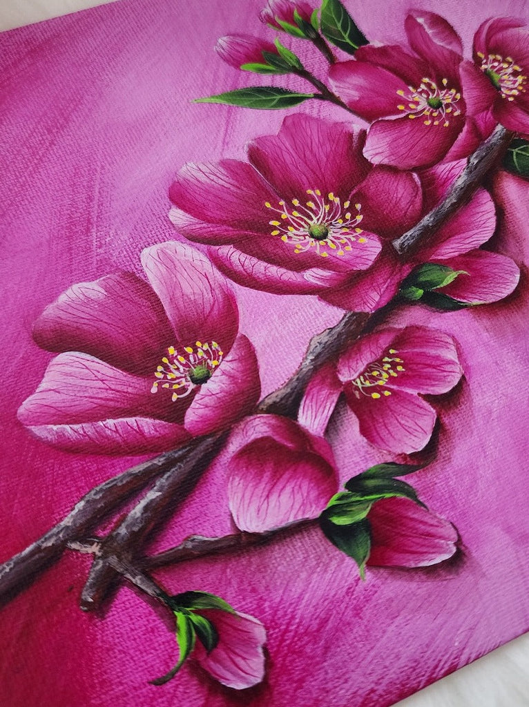 Blossoms in Bloom Original Acrylic Painting on Canvas