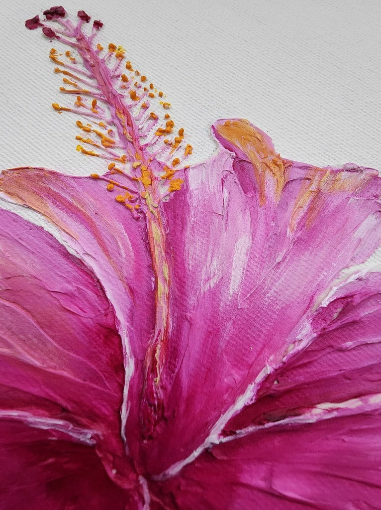 Hibiscus Harmony Acrylic Painting Original